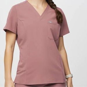 Figs MINERAL MAUVE one pocket scrub top